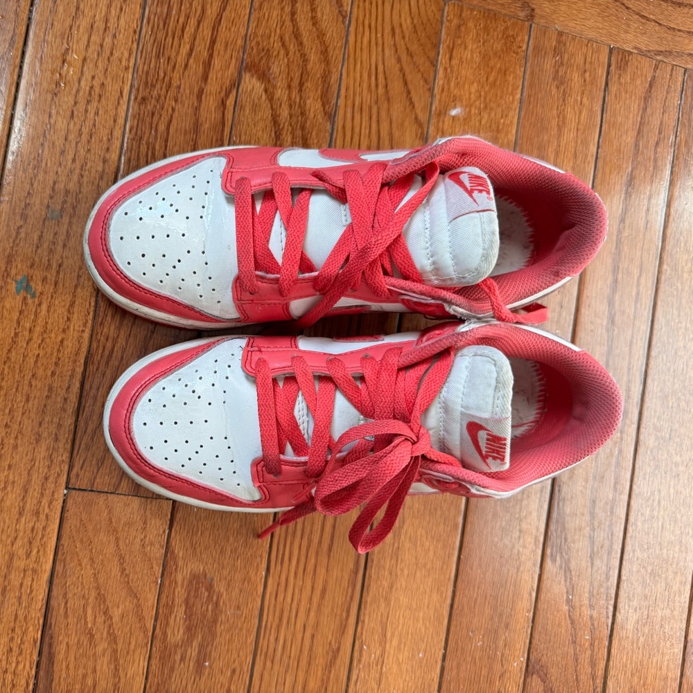 Nike Kids Red and White Athletic Sneakers